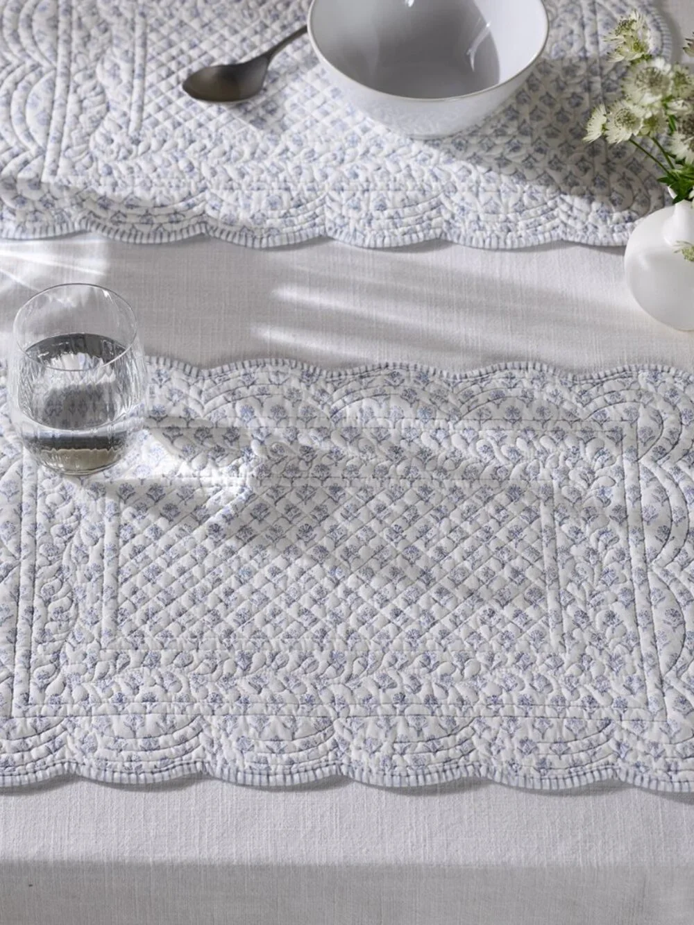 Set/2 Quilted Reversible Placemats